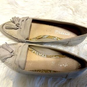 Sperry Everett Grey/Cream Suede Pointed Toe